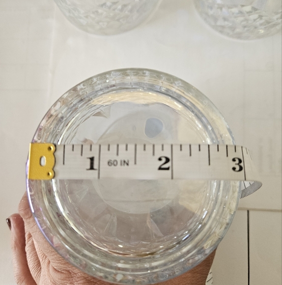 Irridescent Coating 8 Oz Crystal-like Glass Water Whiskey Glasses Set Of 4 - Picture 5 of 5